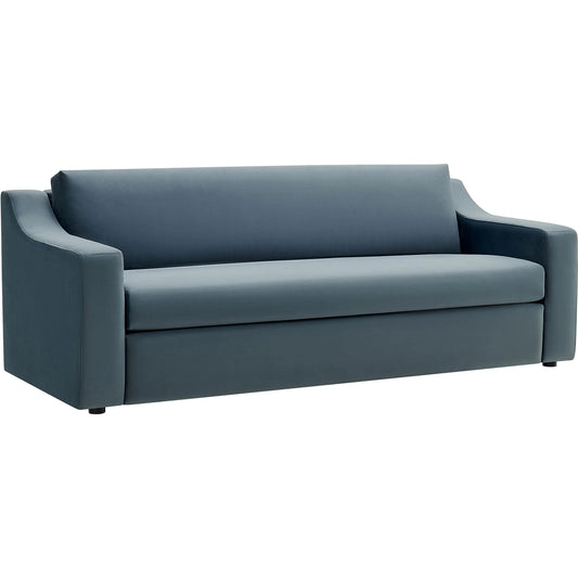 Nicollet Sofa by Evans & Londeen. Made from performance velvet in a unique style.