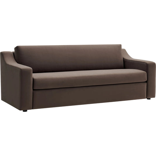 Nicollet Sofa by Evans & Londeen. Made from performance velvet in a unique style.