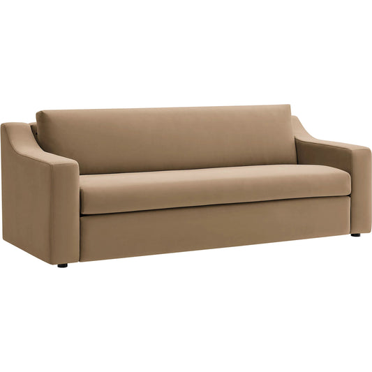 Nicollet Sofa by Evans & Londeen. Made from performance velvet in a unique style.