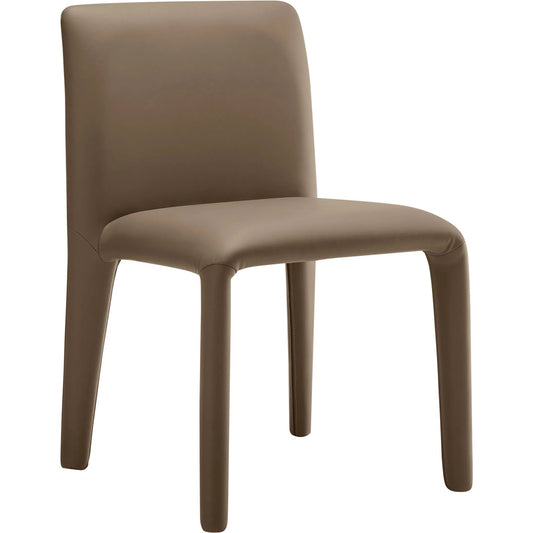 Snohomish Vegan Dining Chair by Evans & Londeen. Made from vegan leather upholstered in a unique style.