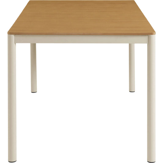 Tama Outdoor 71" Aluminum Dining Table with Faux Wood Top by Evans & Londeen in natural. Made from aluminum in a unique style.