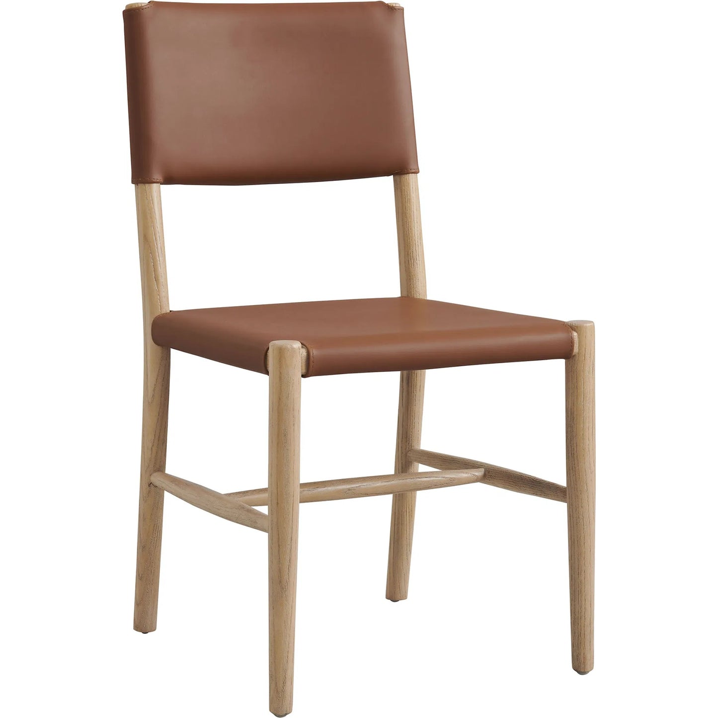 005 SI-2358569 | Additional Silo | Greenville Wood Vegan Dining Side Chairs (Set of 2) by Evans & Londeen in natural. Made from vegan leather in a traditional style.