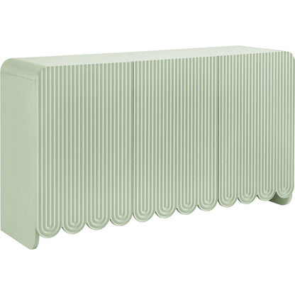 Champaign Fluted and Scalloped Sideboard Storage Cabinet by Evans & Londeen. Made from unique in a eclectic & global style.