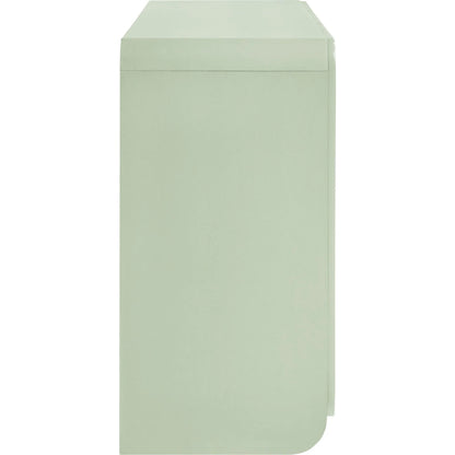 Champaign Fluted and Scalloped Sideboard Storage Cabinet by Evans & Londeen. Made from unique in a eclectic & global style.