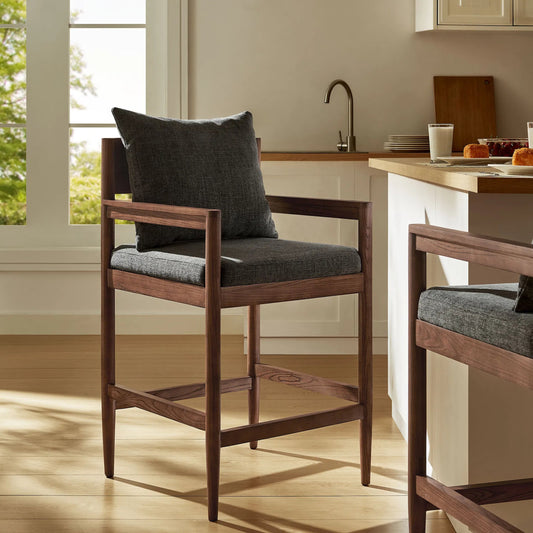 Texas Counter Stool by Evans & Londeen. Made from wood in a unique style.
