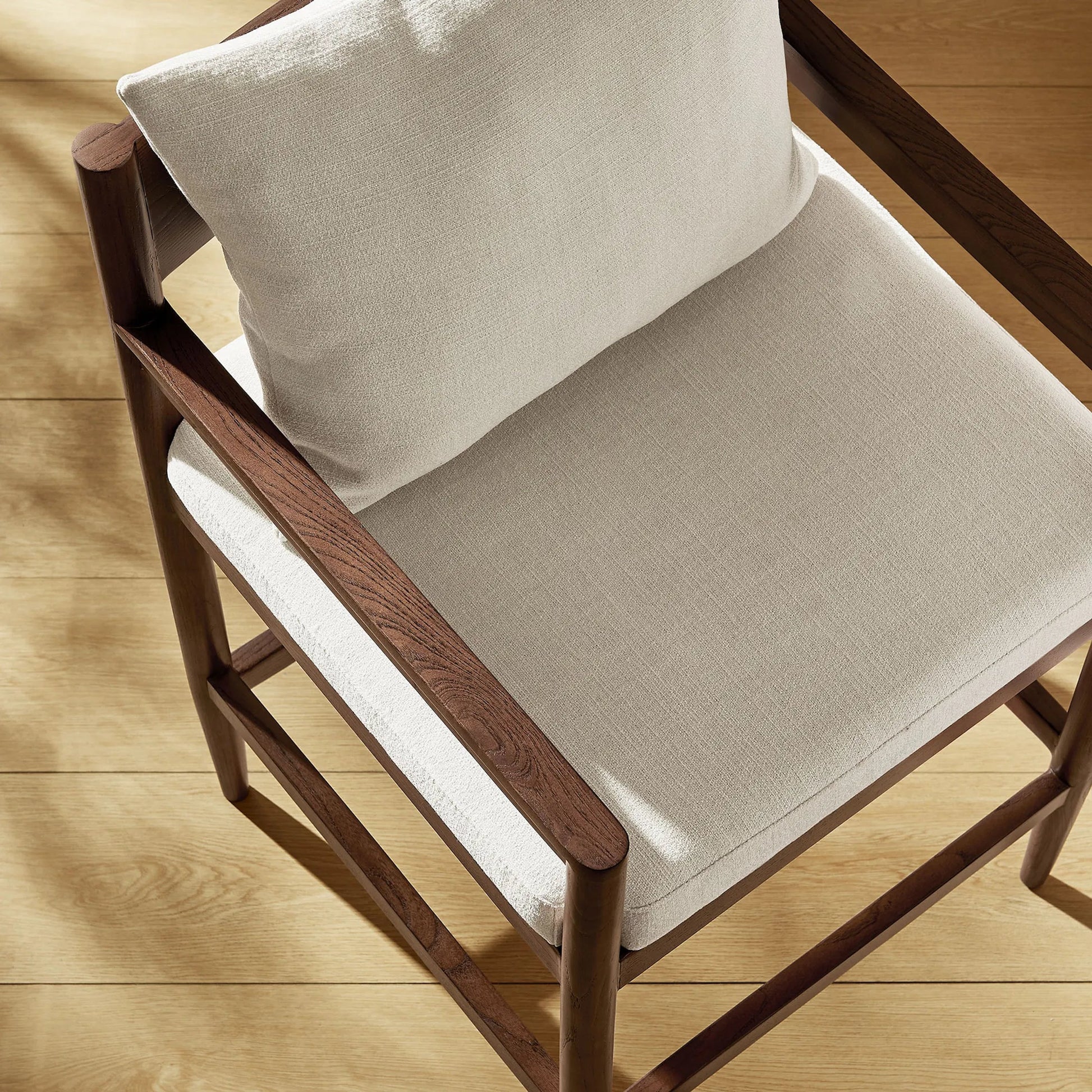 Woodward Wood Counter Stool by Evans & Londeen. Made from wood in a modern style.