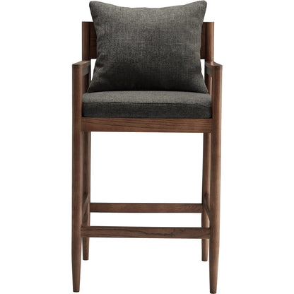 Woodward Wood Bar Stool by Evans & Londeen. Made from wood in a modern style.