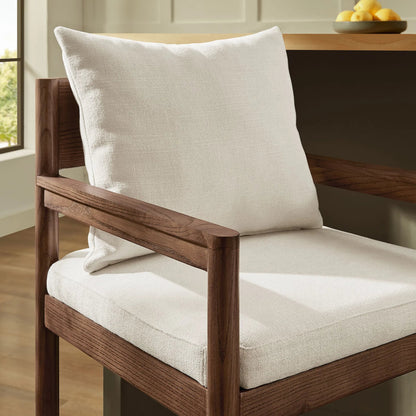 Woodward Wood Bar Stool by Evans & Londeen. Made from wood in a modern style.