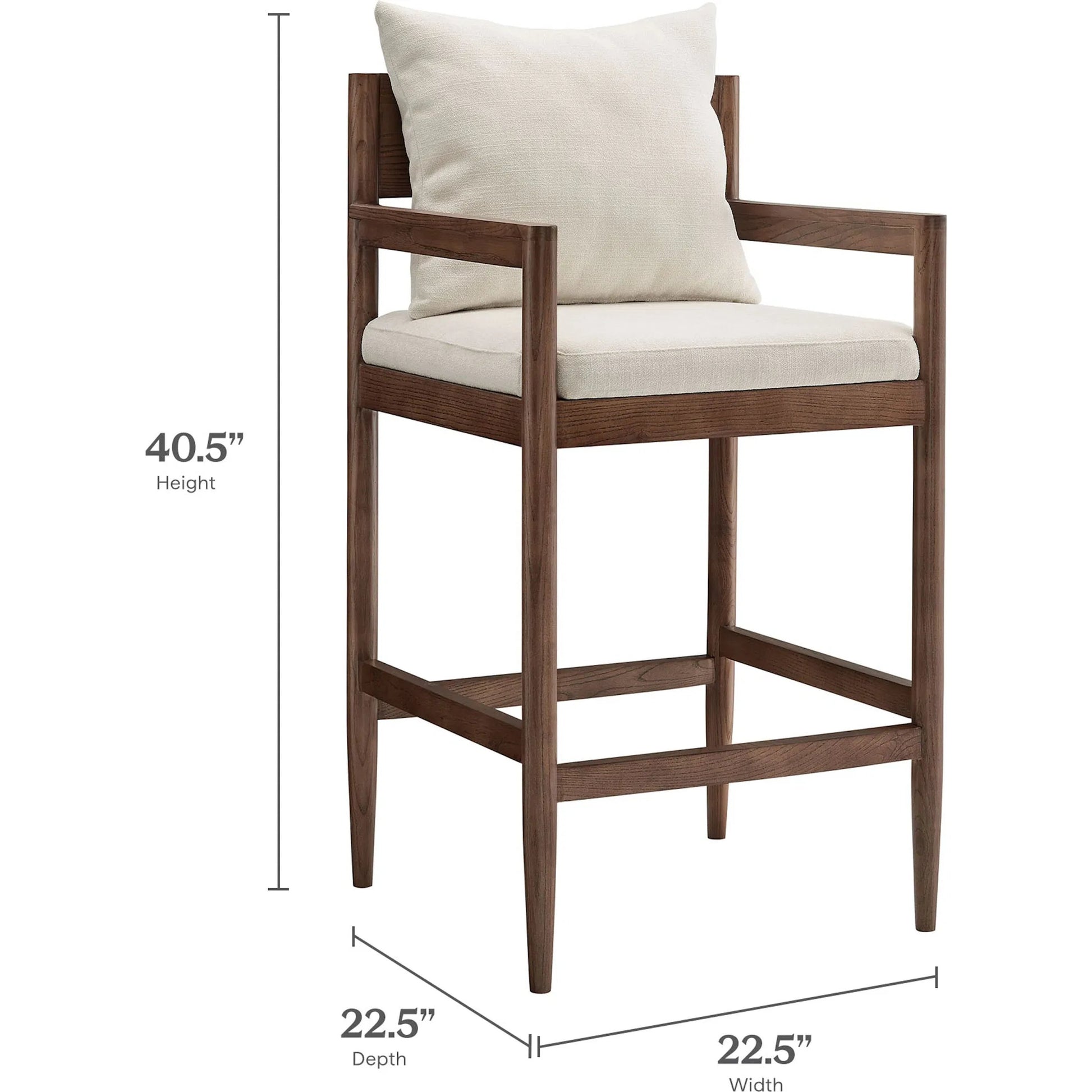 Woodward Wood Bar Stool by Evans & Londeen. Made from wood in a modern style.
