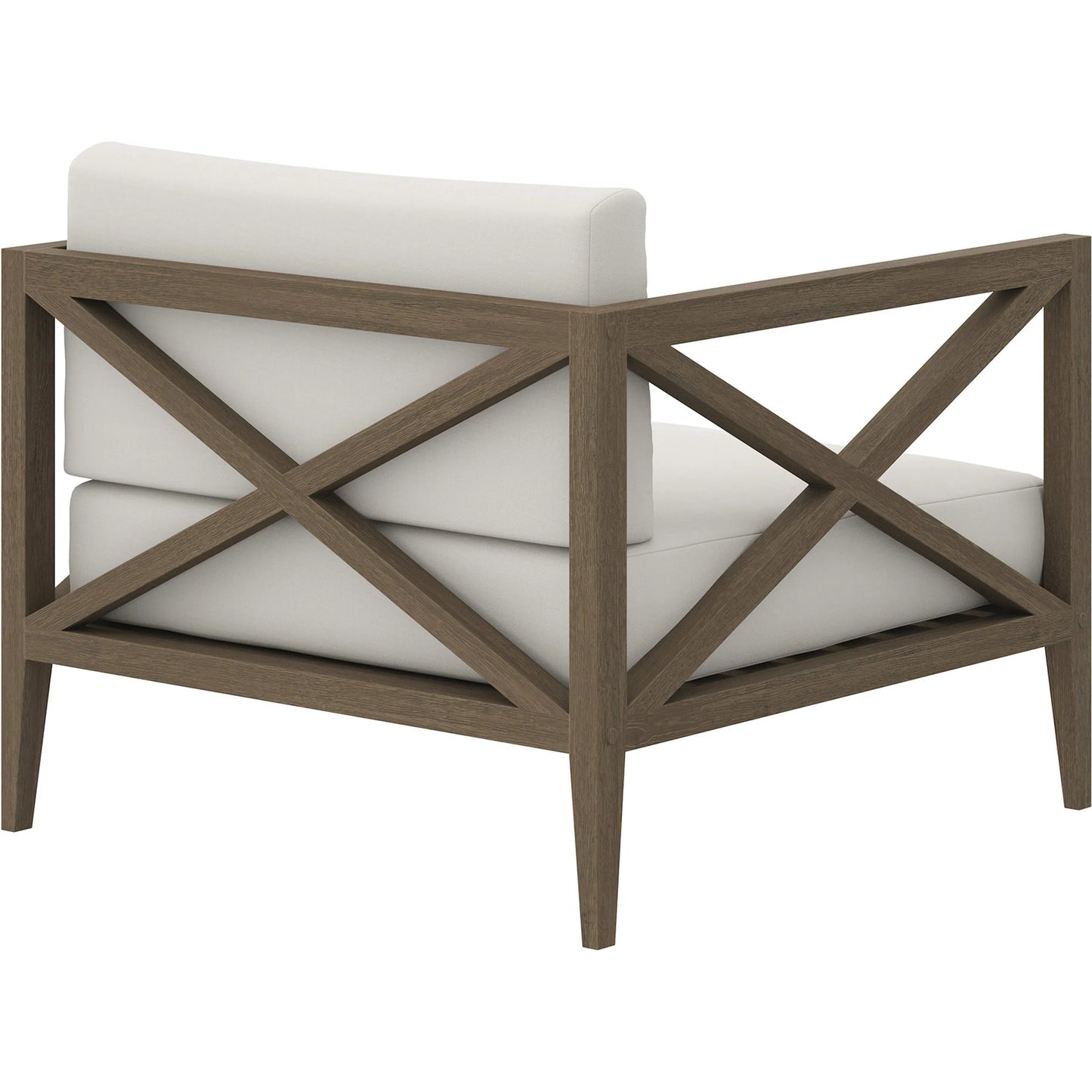004 SI-2453461 | Additional Silo | Galt Teak Armchair by Evans & Londeen in weathered gray white. Made from teak in a transitional style.