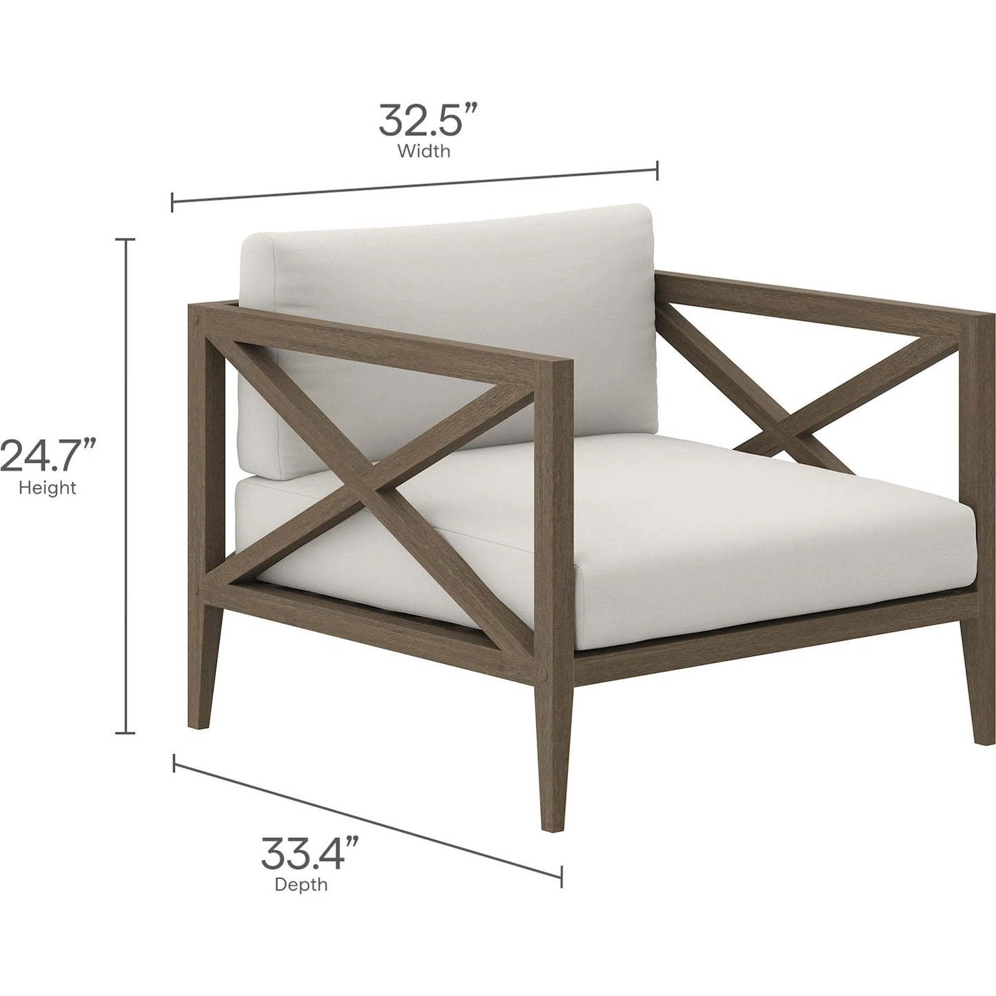 002 SI-2453461 | Additional Silo | Galt Teak Armchair by Evans & Londeen in weathered gray white. Made from teak in a transitional style.