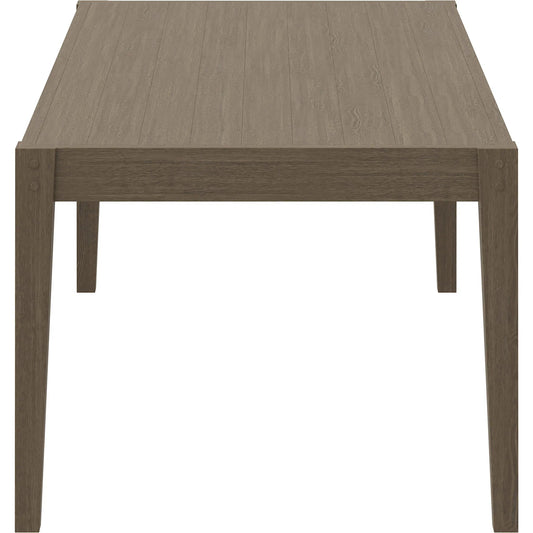 Galt 83" Rectangular Teak Dining Table by Evans & Londeen in weathered gray. Made from teak in a unique style.