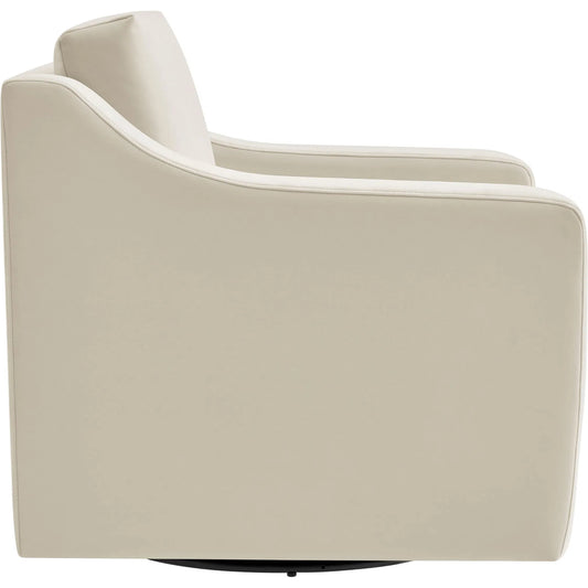 Nicollet Armchair by Evans & Londeen. Made from performance velvet in a unique style.