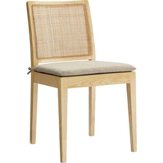 Kenai Wood and Rattan Dining Chair by Evans & Londeen in natural. Made from wood, rattan in a unique style.