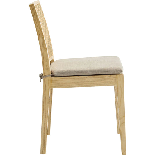 Kenai Wood and Rattan Dining Chair by Evans & Londeen in natural. Made from wood, rattan in a unique style.