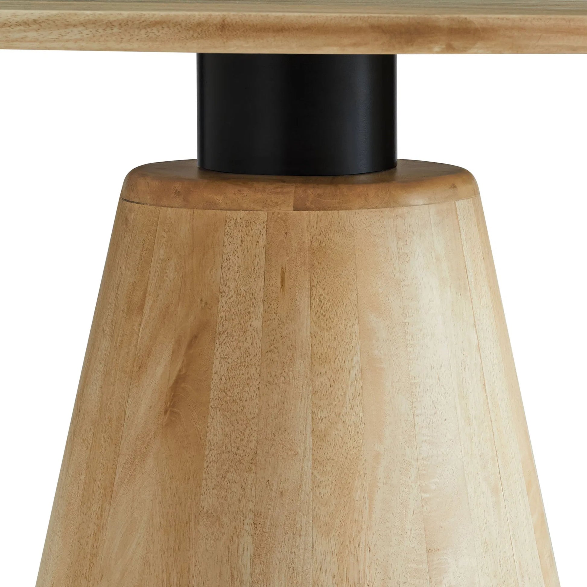Barranquitas 47" Round Wood Dining Table by Evans & Londeen in natural. Made from wood in a transitional style.