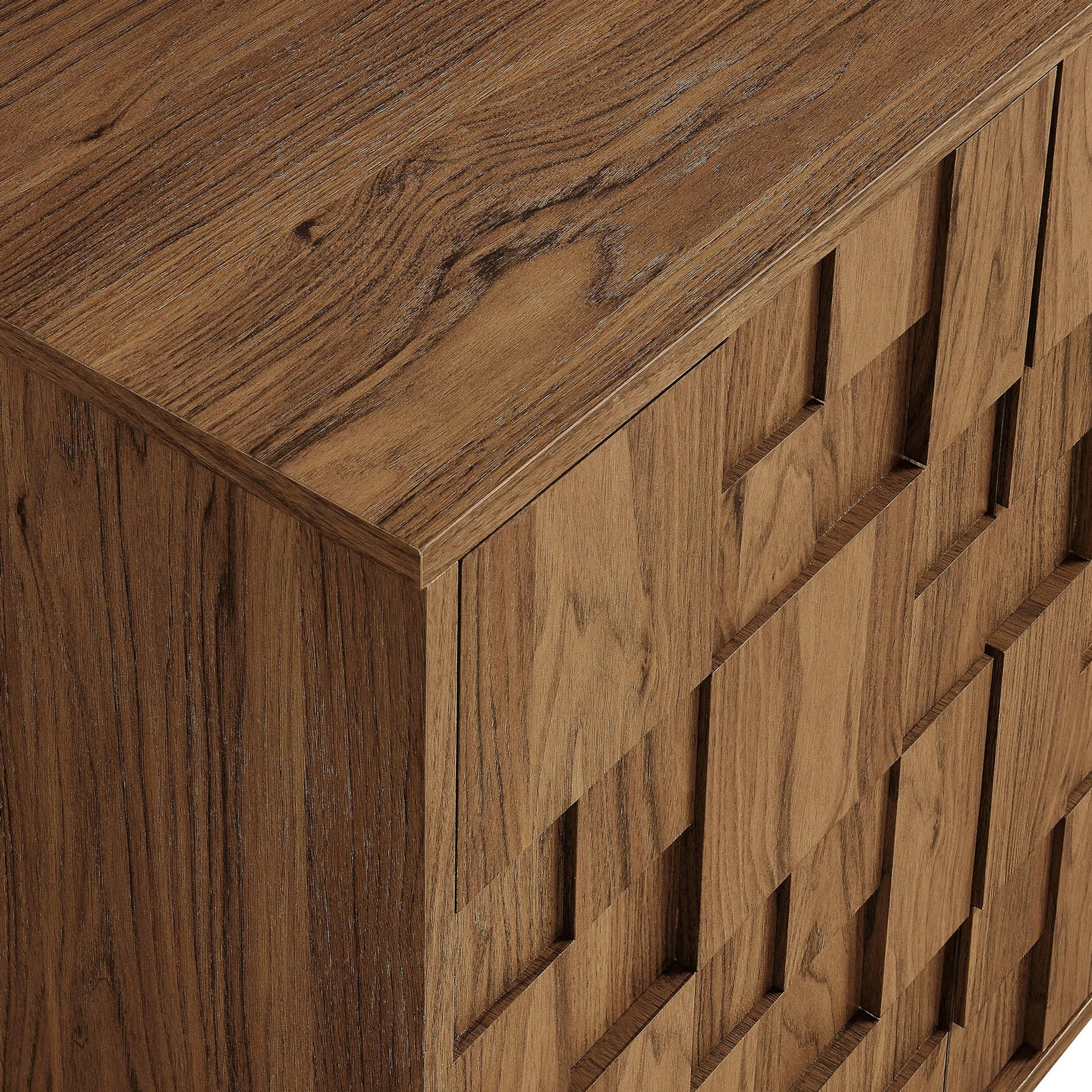 Archuleta 59 Inch 4 Door Geometric Sideboard by Evans & Londeen in walnut. Made from unique in a traditional style.