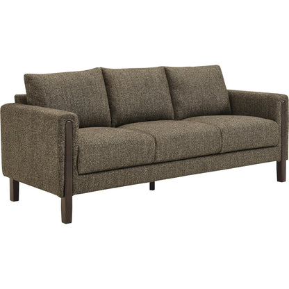 Aibonito Boucle Sofa by Evans & Londeen. Made from boucle fabric in a transitional style.