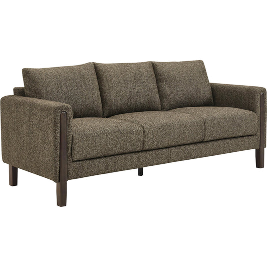 Aibonito Boucle Sofa by Evans & Londeen. Made from boucle fabric in a transitional style.