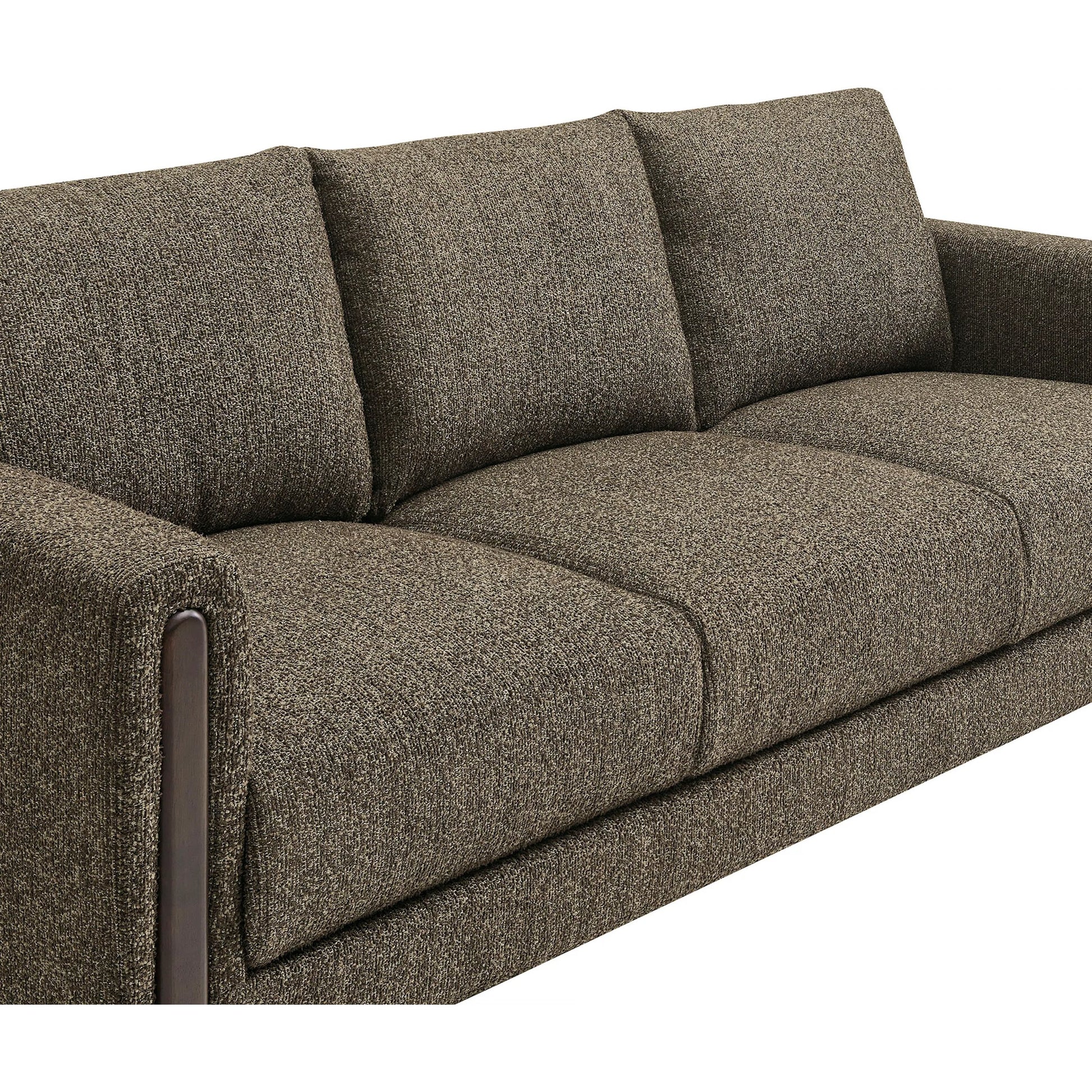 Aibonito Boucle Sofa by Evans & Londeen. Made from boucle fabric in a transitional style.