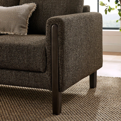 Aibonito Boucle Sofa by Evans & Londeen. Made from boucle fabric in a transitional style.