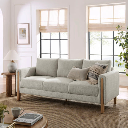 Aibonito Boucle Sofa by Evans & Londeen. Made from boucle fabric in a transitional style.