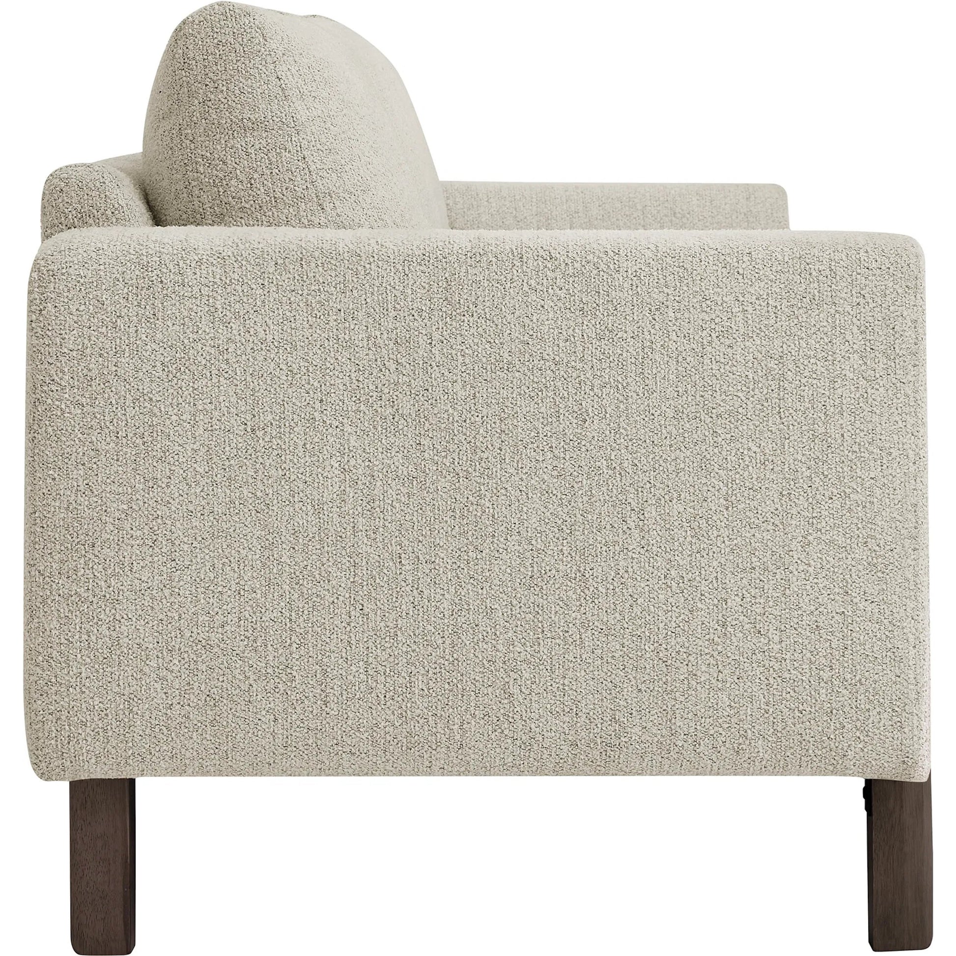 Aibonito Boucle Sofa by Evans & Londeen. Made from boucle fabric in a transitional style.