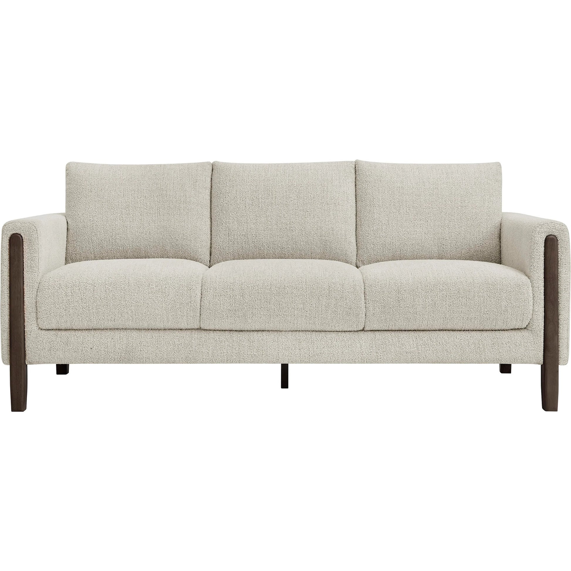 Aibonito Boucle Sofa by Evans & Londeen. Made from boucle fabric in a transitional style.