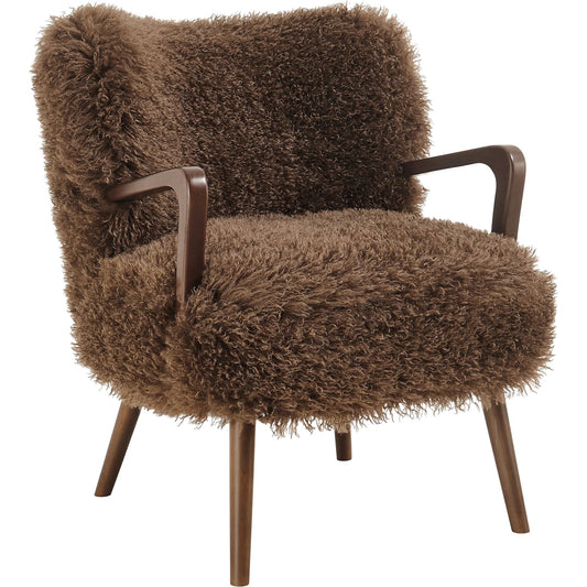 Edgar Faux Shearling Accent Armchair by Evans & Londeen. Made from faux shearling in a eclectic & global style.