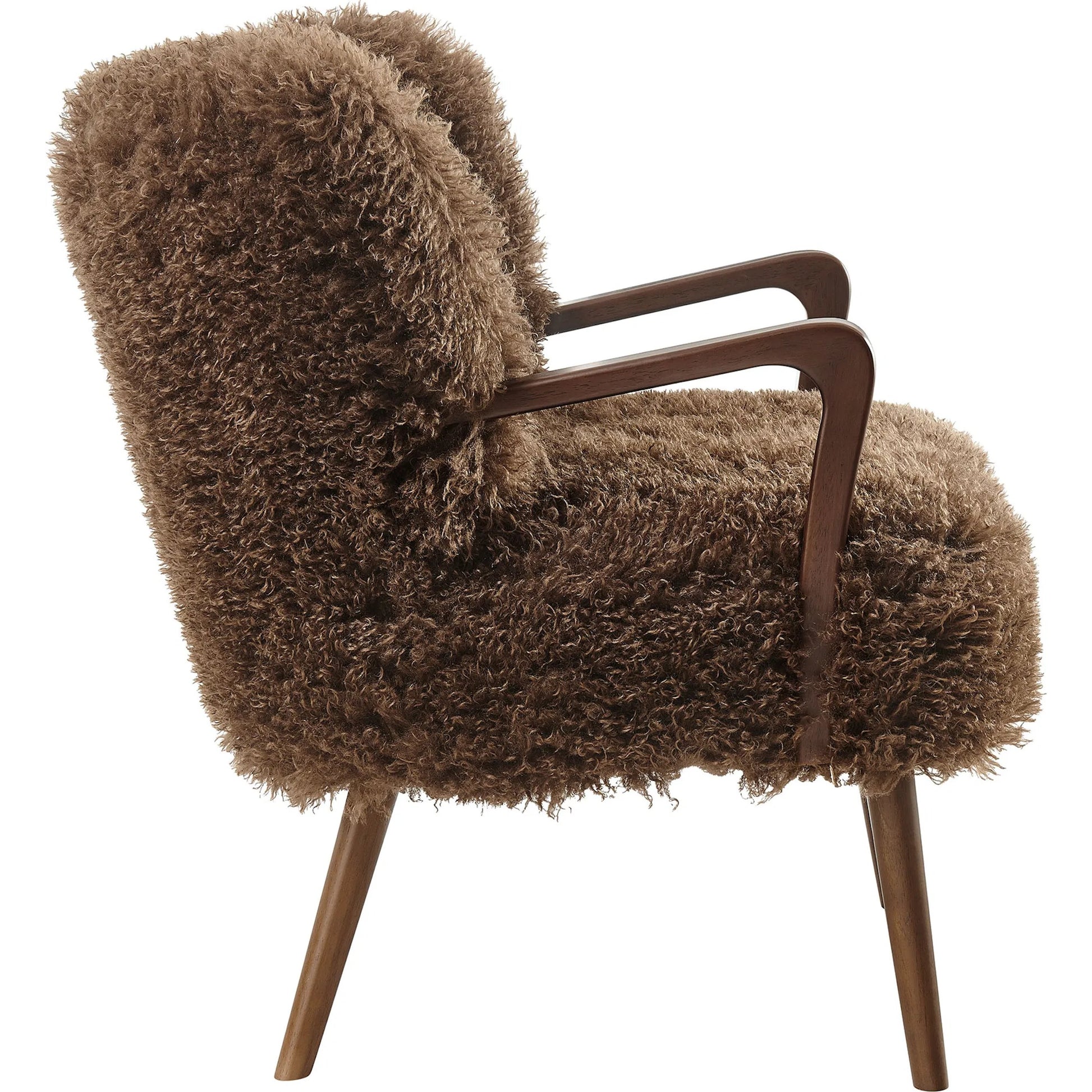 Edgar Faux Shearling Accent Armchair by Evans & Londeen. Made from faux shearling in a eclectic & global style.