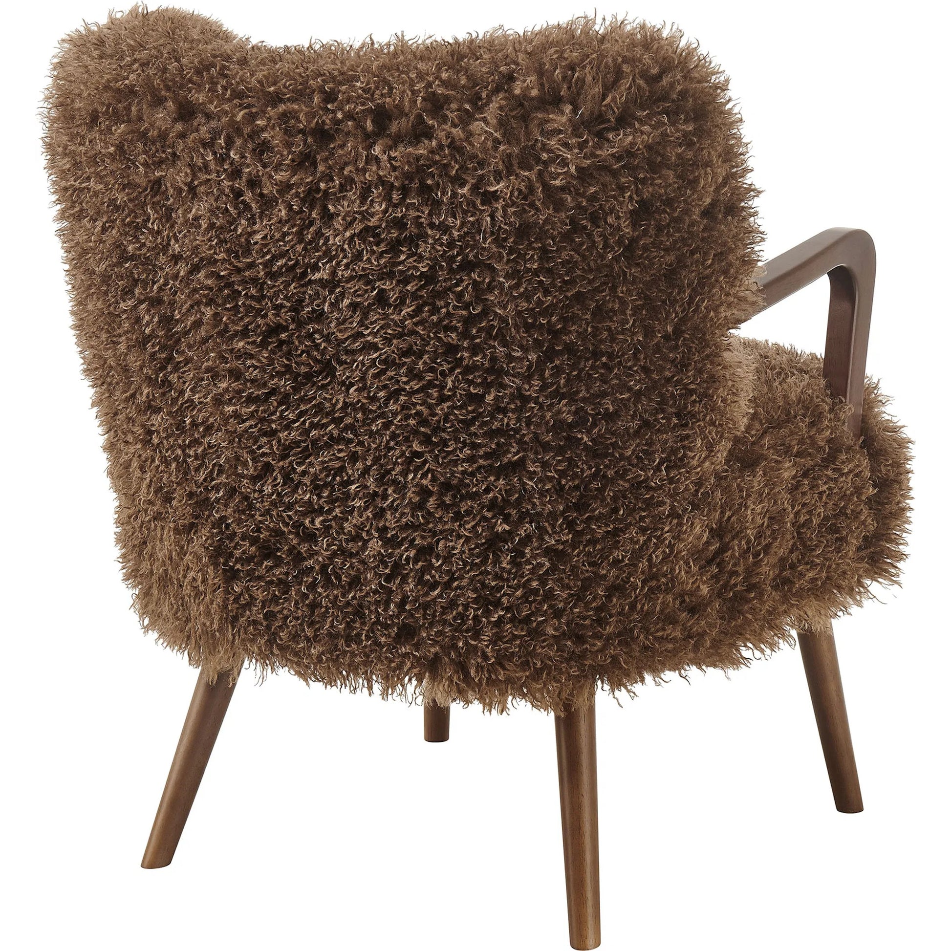 Edgar Faux Shearling Accent Armchair by Evans & Londeen. Made from faux shearling in a eclectic & global style.