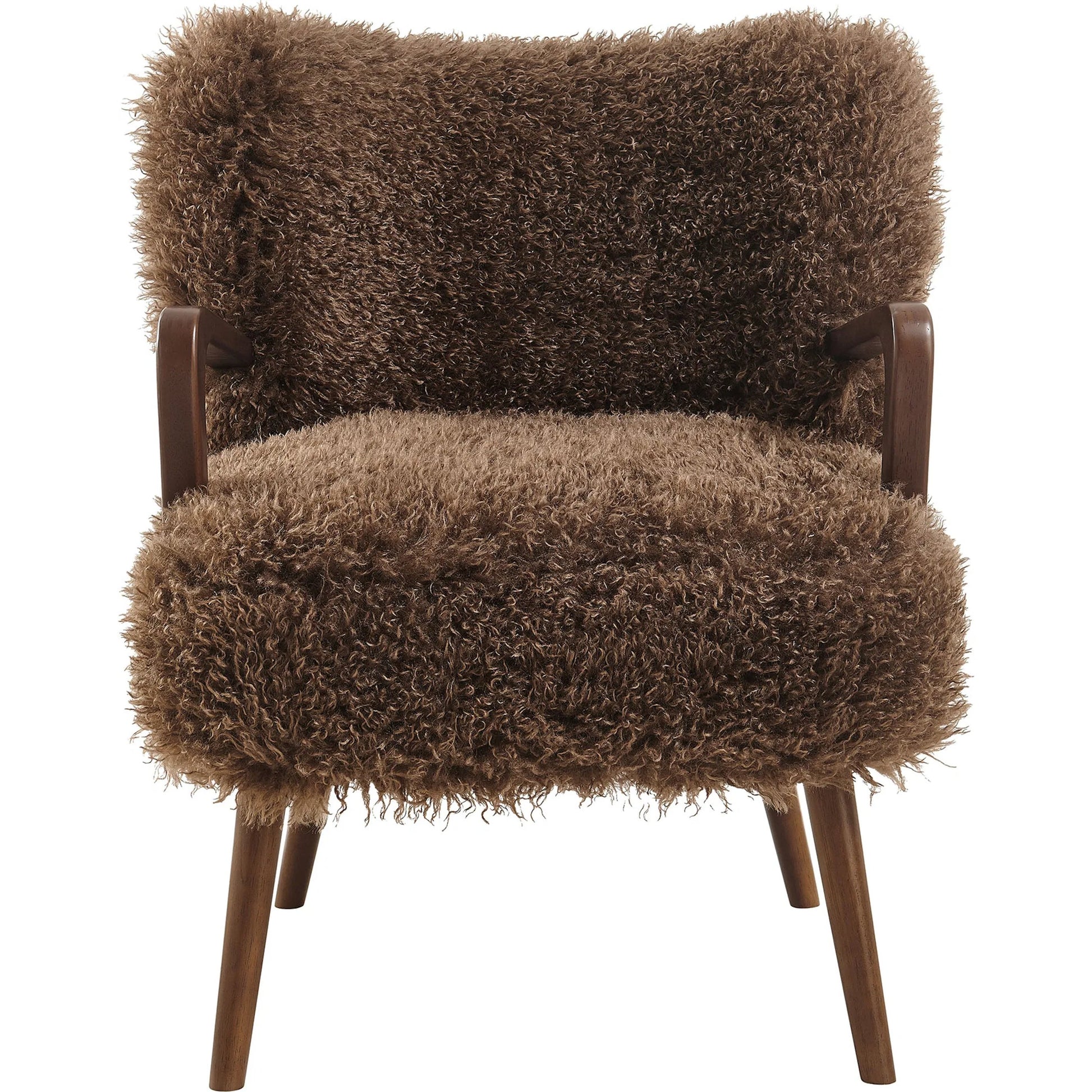 Edgar Faux Shearling Accent Armchair by Evans & Londeen. Made from faux shearling in a eclectic & global style.