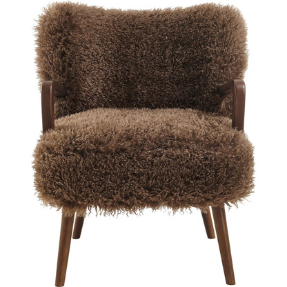 Edgar Faux Shearling Accent Armchair by Evans & Londeen. Made from faux shearling in a eclectic & global style.