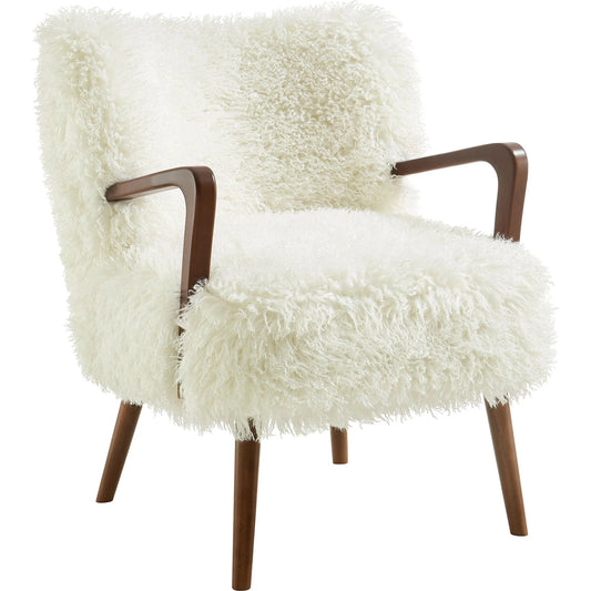 Edgar Faux Shearling Accent Armchair by Evans & Londeen. Made from faux shearling in a eclectic & global style.
