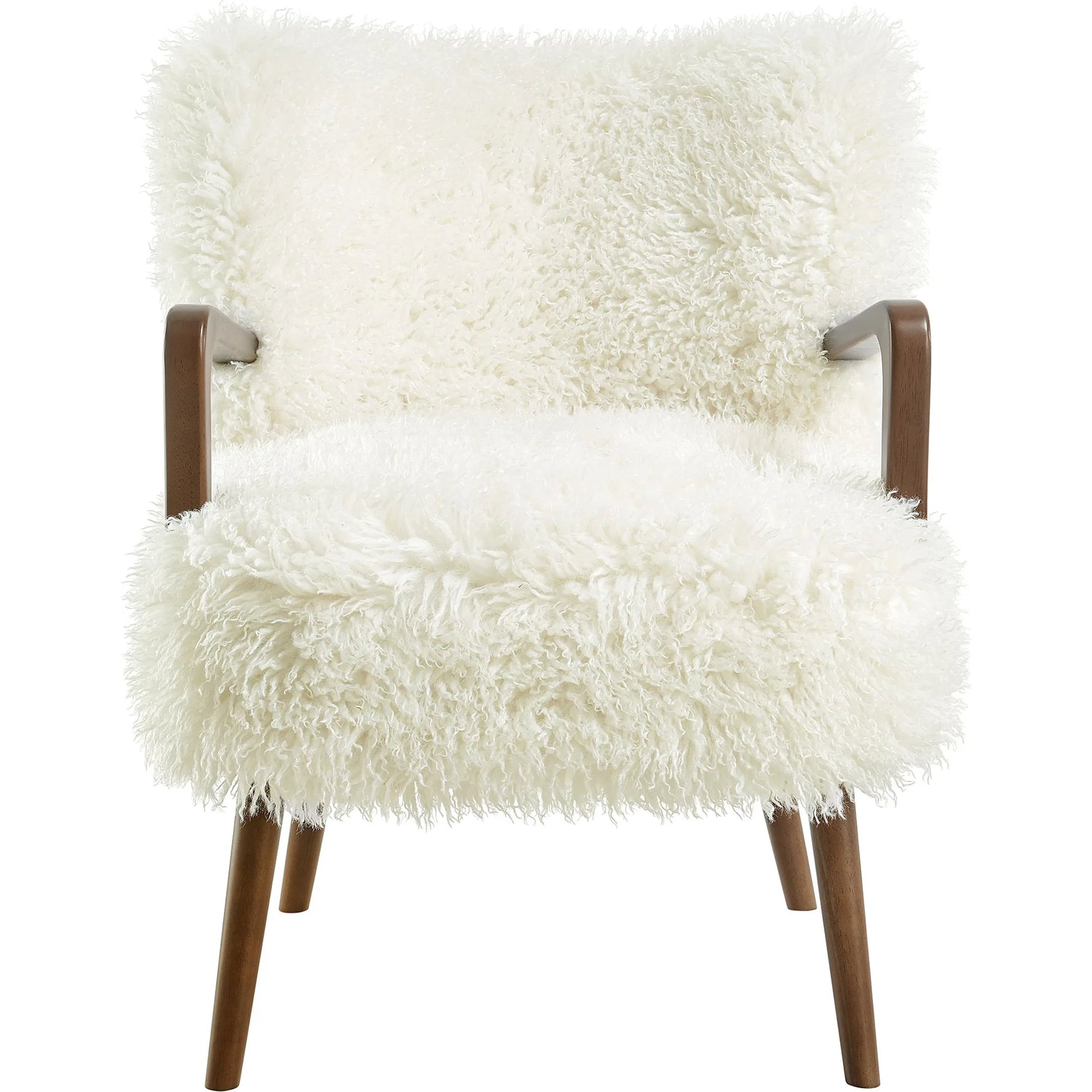 Edgar Faux Shearling Accent Armchair by Evans & Londeen. Made from faux shearling in a eclectic & global style.