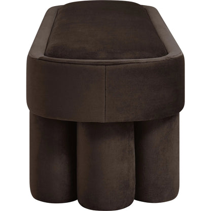 Atchison Oval Accent Bench by Evans & Londeen. Made from performance velvet in a transitional style.