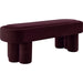 Atchison Oval Accent Bench by Evans & Londeen. Made from performance velvet in a transitional style.