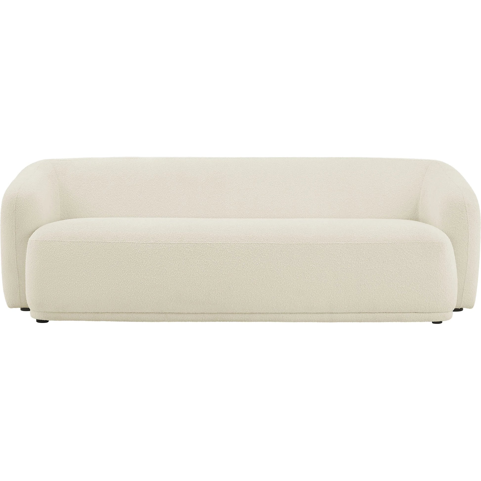 Gardner 88" Boucle Sofa by Evans & Londeen. Made from boucle fabric in a transitional style.
