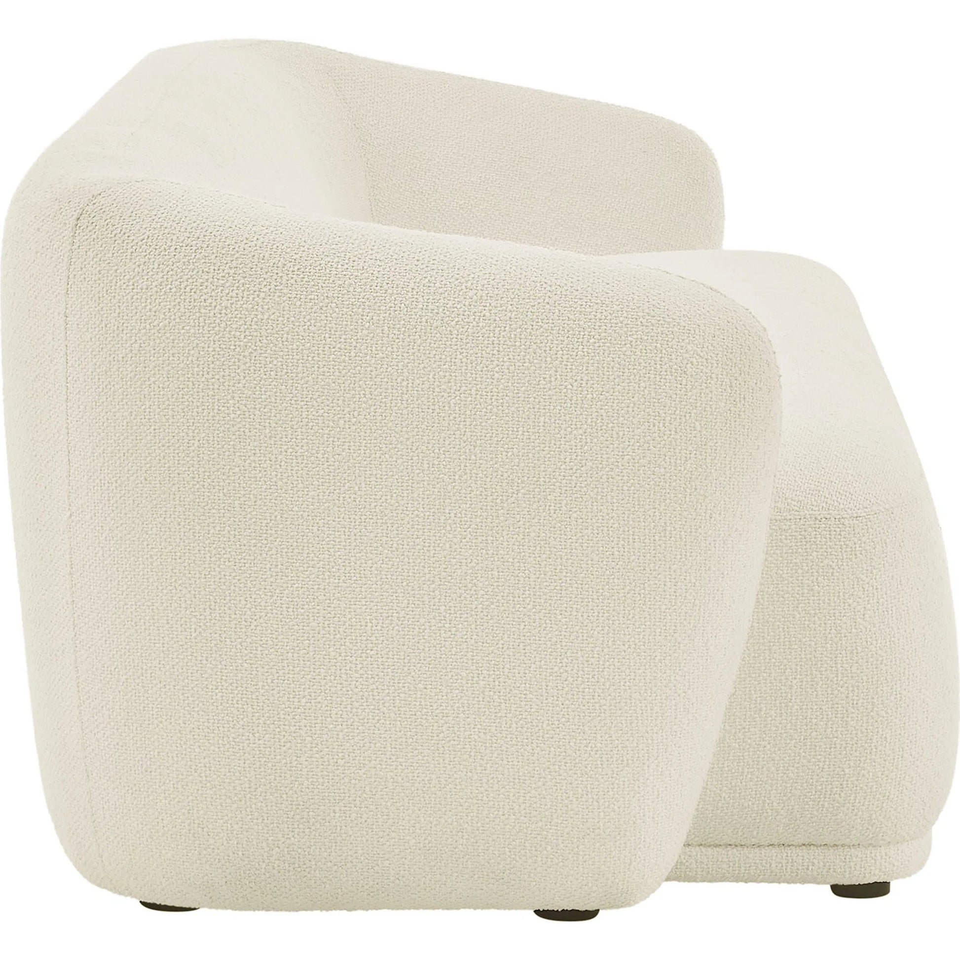 Gardner 88" Boucle Sofa by Evans & Londeen. Made from boucle fabric in a transitional style.