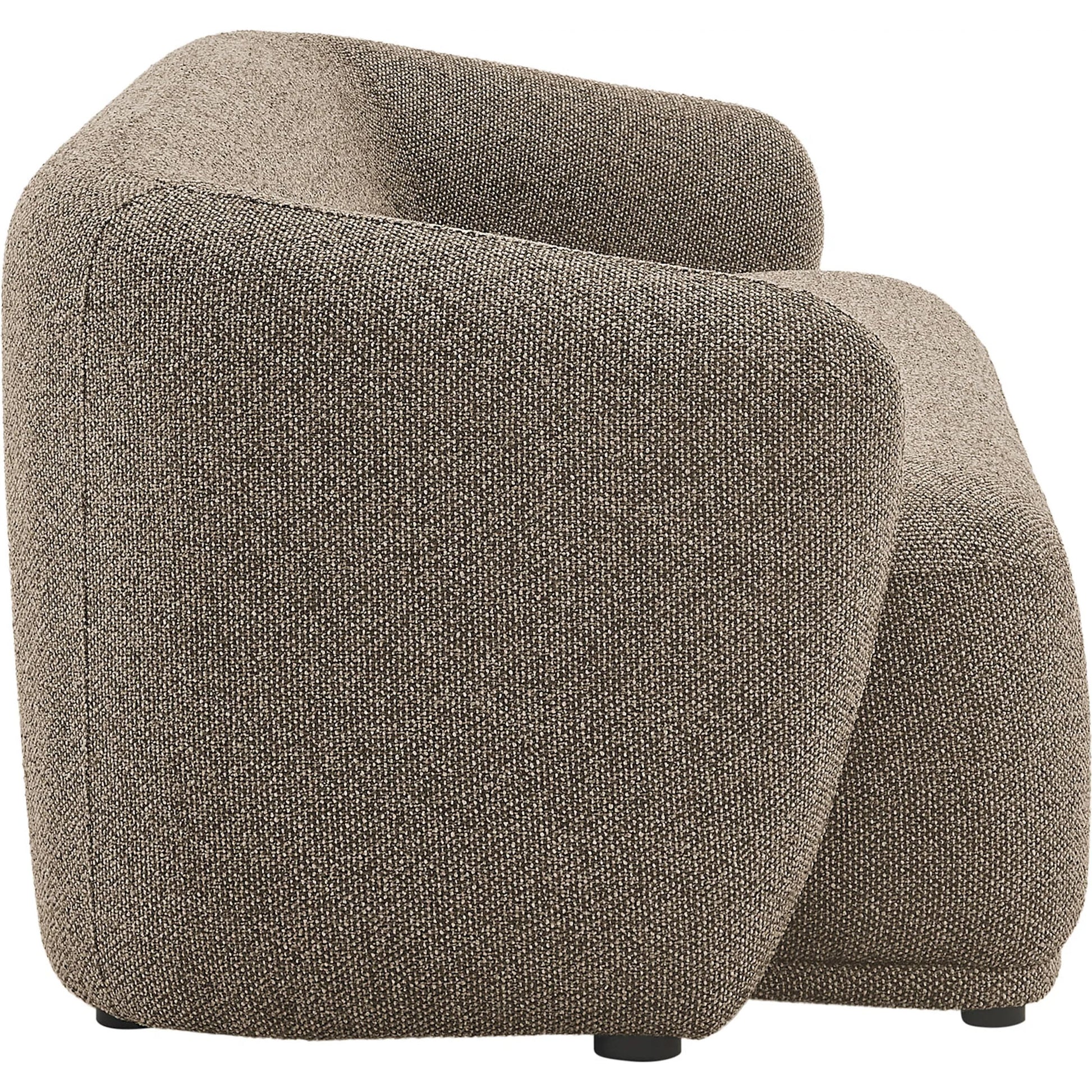 Gardner 88" Boucle Sofa by Evans & Londeen. Made from boucle fabric in a transitional style.