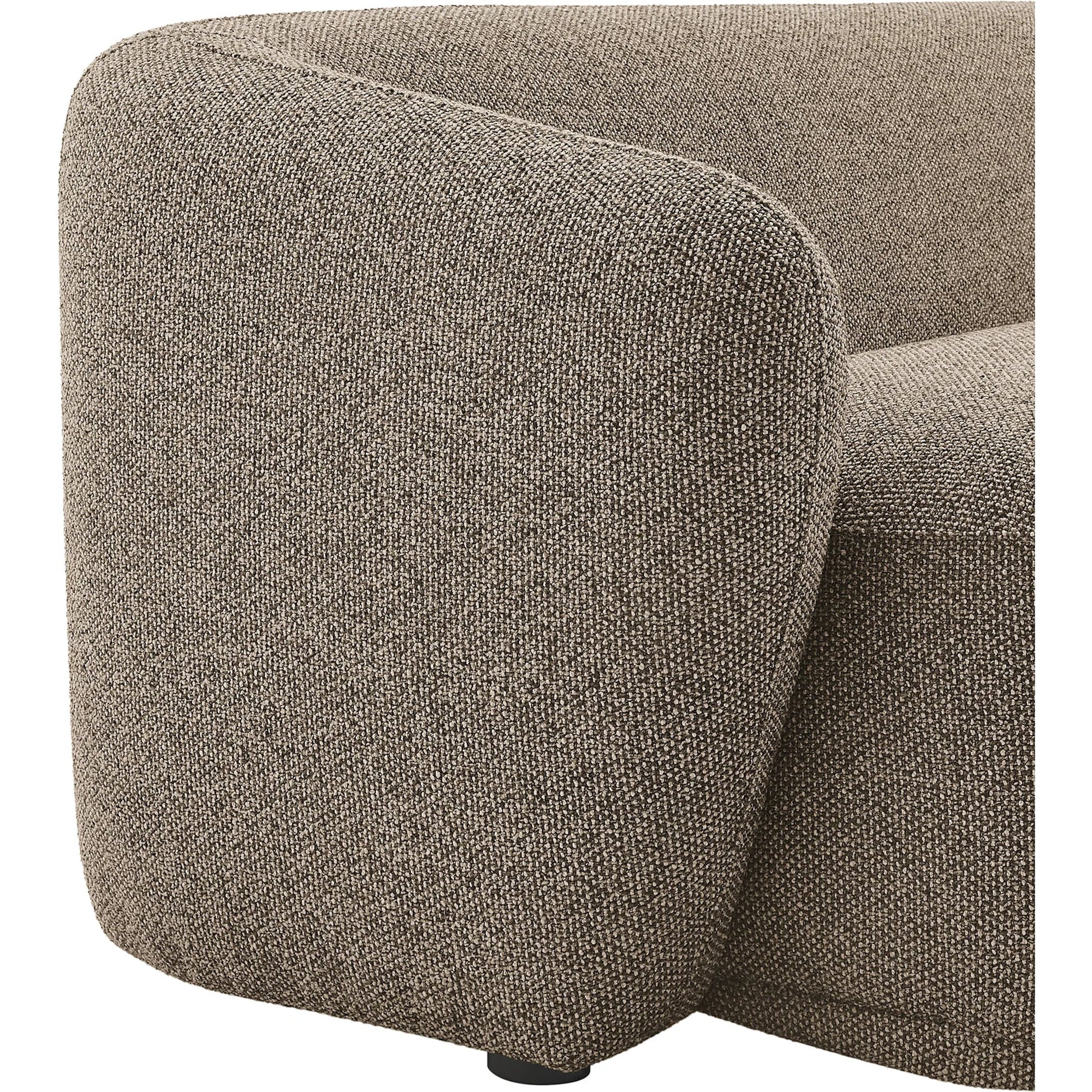 Gardner 88" Boucle Sofa by Evans & Londeen. Made from boucle fabric in a transitional style.