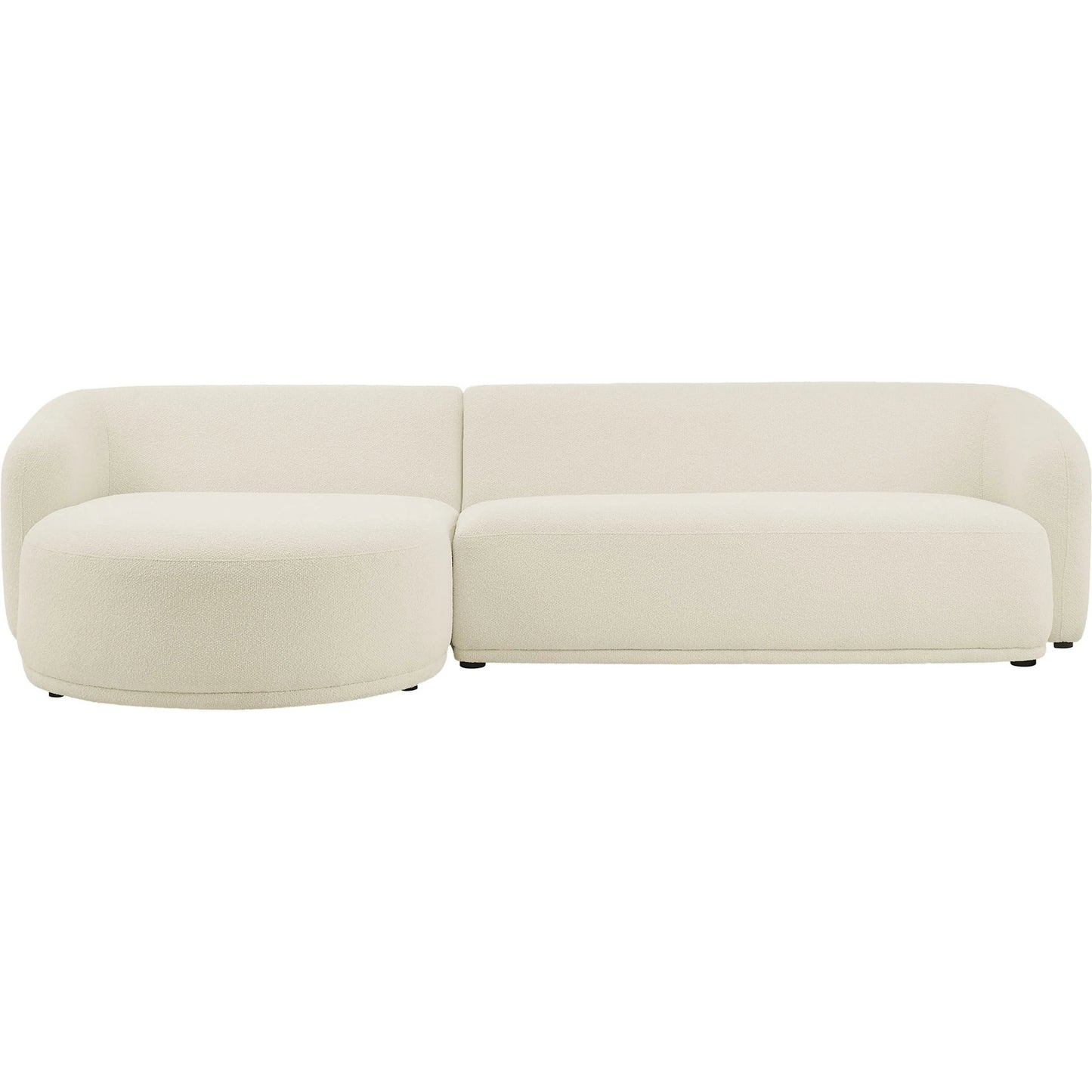 005 SI-2527813 | Additional Silo | Gardner 2 Piece Boucle Modular Sofa with Chaise by Evans & Londeen. Made from boucle fabric in a transitional style.