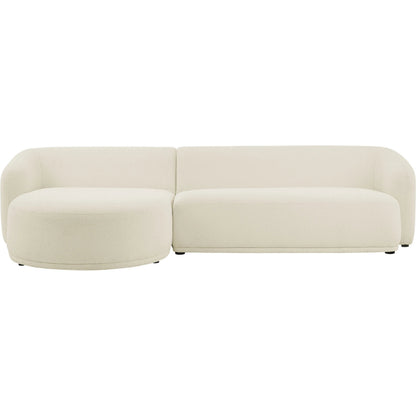 Gardner 2 Piece Boucle Modular Sofa with Chaise by Evans & Londeen. Made from boucle fabric in a transitional style.