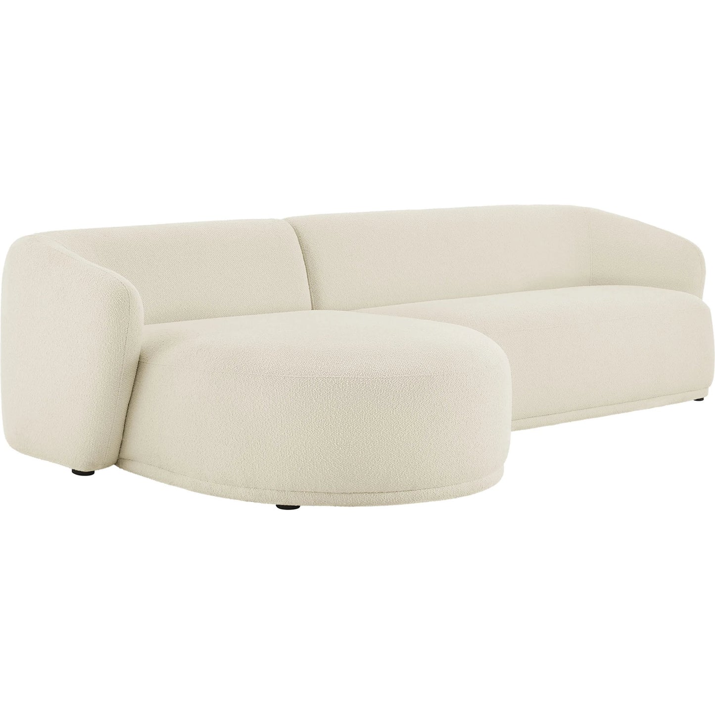 000 SI-2527813 | Primary Silo | Gardner 2 Piece Boucle Modular Sofa with Chaise by Evans & Londeen. Made from boucle fabric in a transitional style.