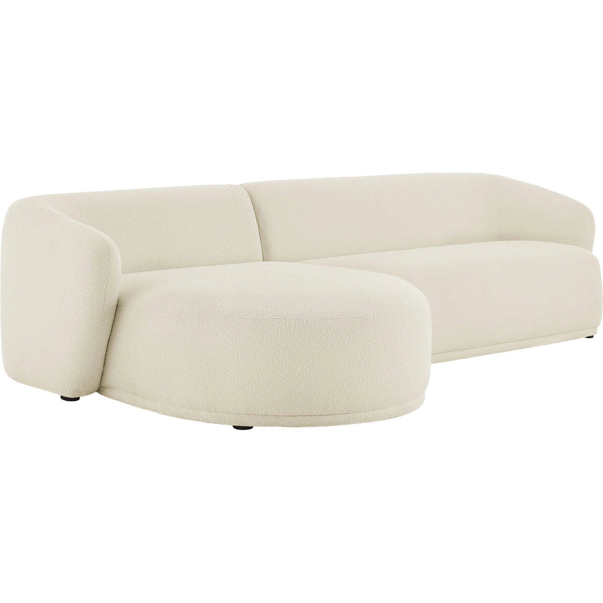 Gardner 2 Piece Boucle Modular Sofa with Chaise by Evans & Londeen. Made from boucle fabric in a transitional style.