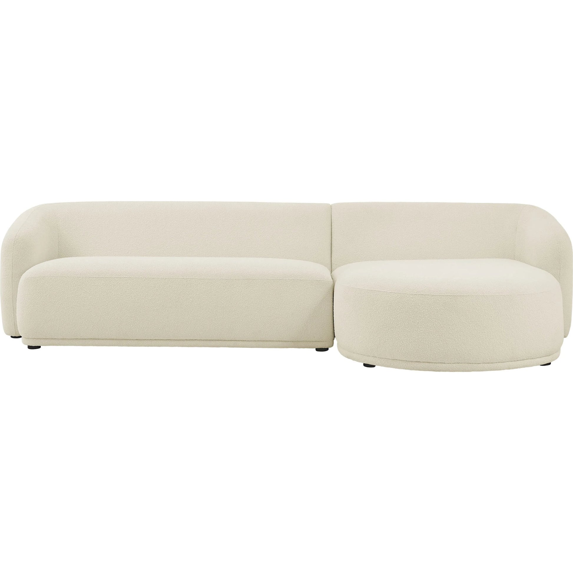 Gardner 2 Piece Boucle Modular Sofa with Chaise by Evans & Londeen. Made from boucle fabric in a transitional style.