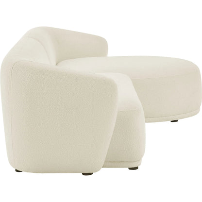 Gardner 2 Piece Boucle Modular Sofa with Chaise by Evans & Londeen. Made from boucle fabric in a transitional style.