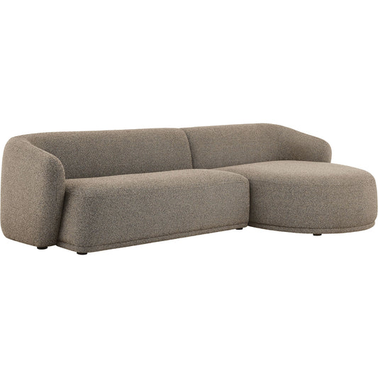 Gardner 2 Piece Boucle Modular Sofa with Chaise by Evans & Londeen. Made from boucle fabric in a unique style.