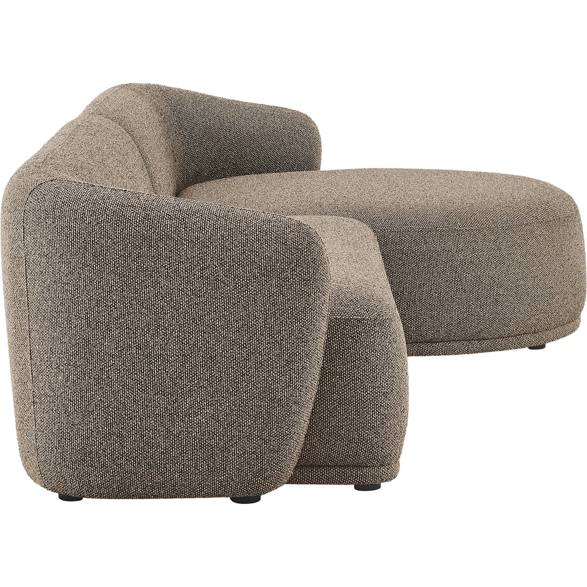 Gardner 2 Piece Boucle Modular Sofa with Chaise by Evans & Londeen. Made from boucle fabric in a transitional style.