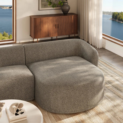 Gardner 2 Piece Boucle Modular Sofa with Chaise by Evans & Londeen. Made from boucle fabric in a transitional style.